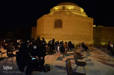 عزداری شب هشتم ماه محرم در مسجد کبود‎‎