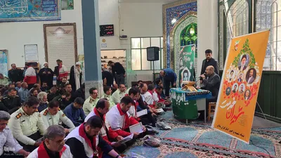 مراسم هفتمین روز شهادت رئیس جمهور شهید و همراهان ایشان در ملایر‎