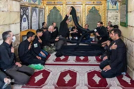 شال اندازی ذاکرین اهل بیت (ع) در کرج