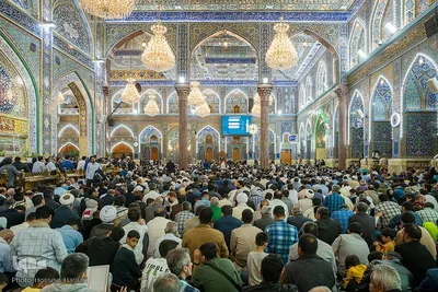 مراسم تحویل سال نو در حرم امام حسین(ع)