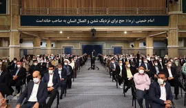 دیدار کارگزاران حج با رهبر انقلاب