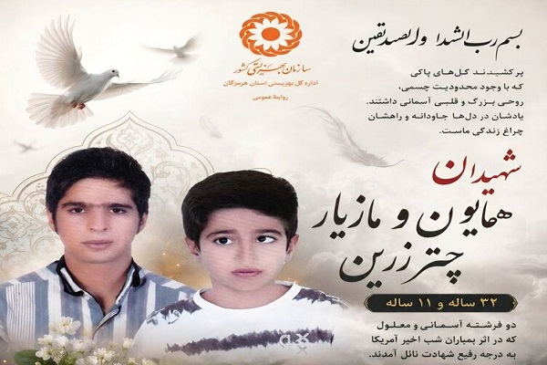 19 شهید جامعه در هدف بهزیستی در پی حملات دشمن متجاوز