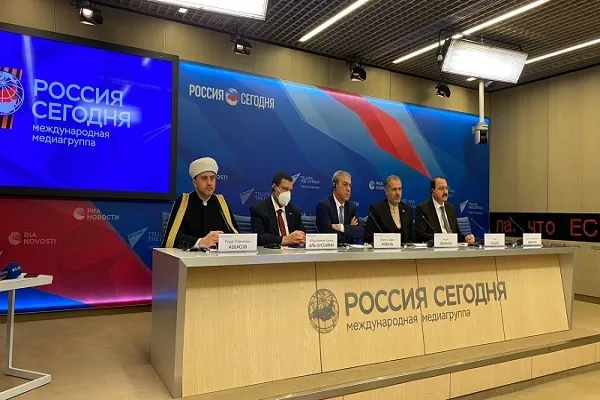 Рушан Аббясов принял участие в пресс-конференции ко дню Аль-Кудс