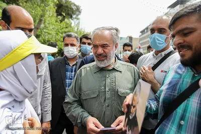 علی فدوی، جانشین فرمانده کل سپاه پاسداران در راهپیمایی روز قدس  
