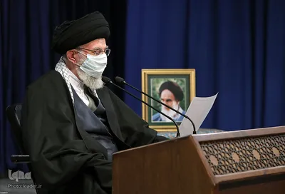 ارتباط تصویری رهبر انقلاب با جمعی از مردم آذربایجان شرقی