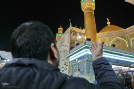 حرم امیرالمومنین علی(ع) در شب ولادت آن حضرت