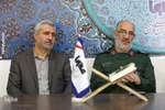 حضور فرمانده سپاه روح‌الله و مدیرکل حفظ آثار استان مرکزی در ایکنا بمناسبت روز خبرنگار