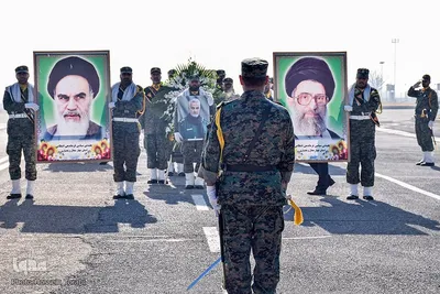 تشیع پیکر پنج شهید گمنام دوران دفاع مقدس