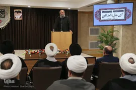 ⁨رونمایی از پوستر و لوگوی شعار اربعین 1398⁩
