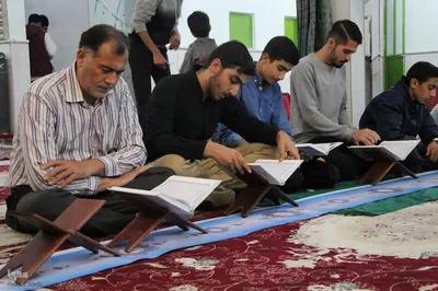 کرسی تلاوت قرآن در ملایر در حمایت از مردم مظلوم فلسطین