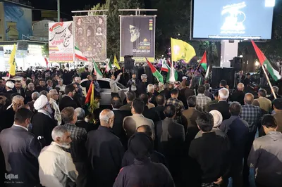 اجتماع مردم ملایر در محکومیت جنایت های رژیم صهیونیستی ‎