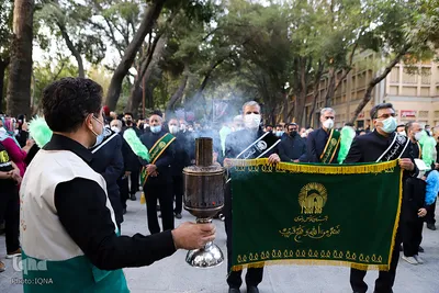 کاروان عزاداری و جاماندگان  پیاده روی شهادت امام رضا