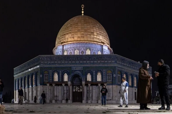 Al-Aqsa Mosque in the holy city of Al-Quds