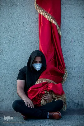 خیمه سوزان غروب عاشورا در میدان امام حسین(ع)