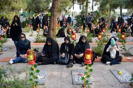 گلزار شهدای تهران، در روز شهادت امام رئوف