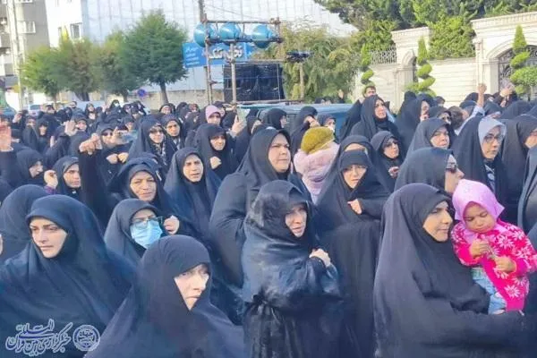 تشییع پیکر مطهر شهید گمنام با حضور پرشور مردم در بابلسر