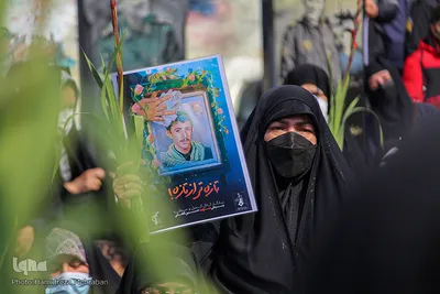 مراسم خاکسپاری و تشیع پیکر شهید «حسین فغانی»