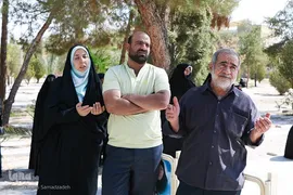 آیین تشییع و خاکسپاری پیکر مادر شهید خرازی