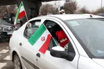 راهپیمایی خودرویی در قزوین به مناسبت نیمه شعبان