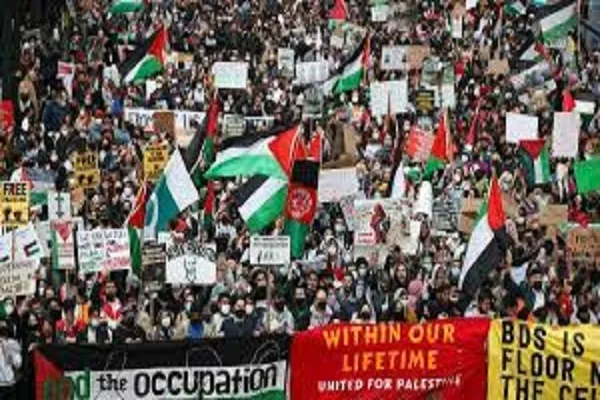Les londoniens organisent une marche pro-palestinienne