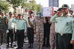 مراسم تشییع پیکر مرزبان شهید ستوان‌یکم مهدی محمدی‌نسب در قزوین