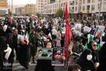 مراسم تشییع پیکر مطهر روحانی شهید مدافع امنیت در شیراز