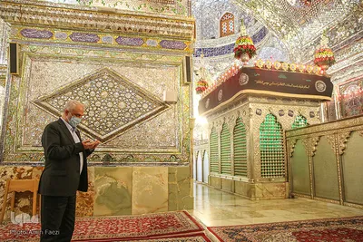 دیدار سعید اوحدی رئیس بنیاد شهید و امور ایثارگران با آیت‌الله لطف‌الله دژکام تولیت آستان مقدس حضرت شاهچراغ (ع)