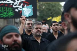 تجمع هیئات عزاداری و آیین نخل گردانی عصر تاسوعا