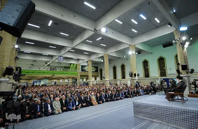 دیدار رئیس و نمایندگان مجلس شورای اسلامی با رهبر انقلاب
