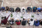 سفره افطار ناشنوایان 