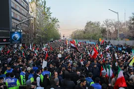 مراسم تشیع پیکر شهید سپهبد حاج قاسم سلیمانی در دانشگاه تهران