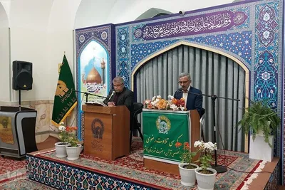 کرسی تلاوت رضوی زیارتگاه شهید مدرس - کاشمر
