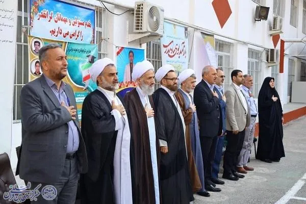 آیین جشن بیعت با امام زمان (عج)  در مدرسه برات نمایان ساری