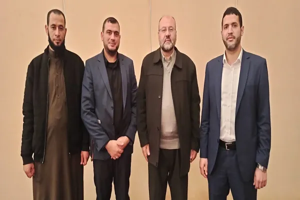 دیدار معاون دبیرکل جنبش مجاهدین فلسطین با هیئتی از حماس
