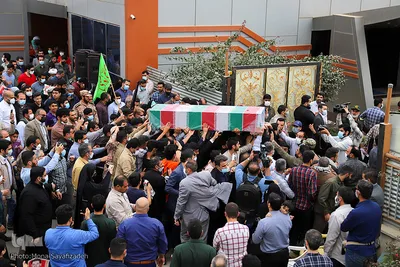 استقبال از پیکر شهید احسان کربلایی‌پور در اهواز