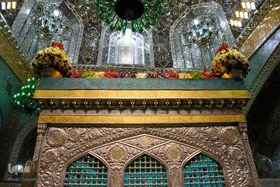 حال و هوای حرم رضوی در شب میلاد امام رضا(ع)