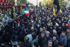 تشییع 280 شهید گمنام همزمان با سالروز شهادت حضرت زهرا در کشور