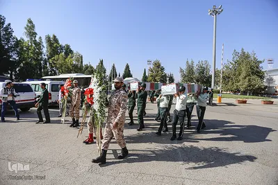 استقبال از 9 شهیدگمنام دوران دفاع مقدس ـ شيراز