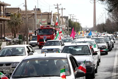 متفاوت ترین راهپیمایی 22 بهمن در یزد‎