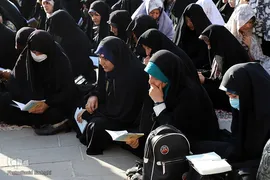 مراسم قرائت دعای پرفیض عرفه در امام زاده سید حمزه (ع) تبریز