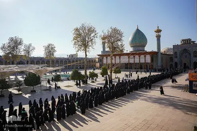 آیین گلاب شویی حرم مطهر حضرت شاهچراغ علیه السلام