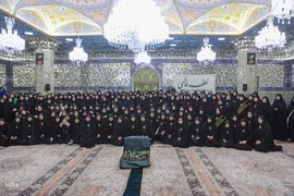 تشرف 313 خادمه حرم امام زاده صالح به قم