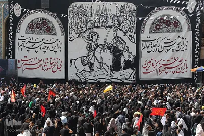 مراسم سوگواری اربعین حسینی در آستان مطهر حضرت شاهچراغ(ع) در شیراز