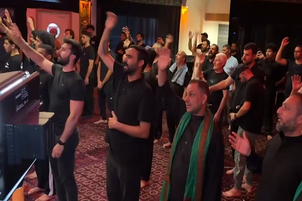 شاهد...المسلمون في فرنسا يجددون الوفاء لنهج الإمام الحسين (ع)