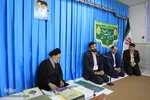 دیدار مدیر مرکز اسناد و کتابخانه‌ملی منطقه شرق کشور با حجت‌الاسلام عبادی