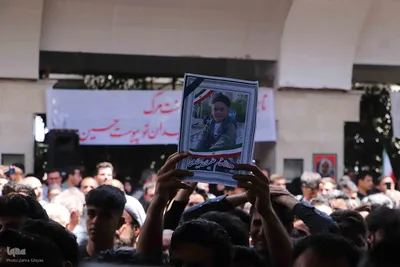 تشییع پیکر دو شهید قرآن آموز در تبریز