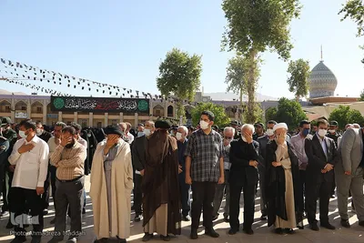 مراسم تشییع و وداع با پیکر شهید تازه تفحص شده شهید علیپور در حرم شاهچراغ (ع)‎‎