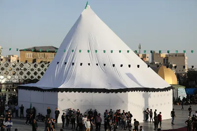 آئین خیمه سوزان در میدان امام حسین (ع)