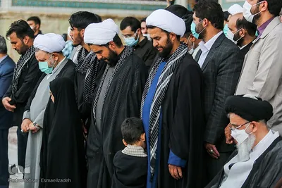 تشییع پیکر شهید حجت‌الاسلام محمد اصلانی در حرم مطهر رضوی