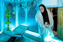 غبارروبی حرم مطهر امامزاده طاهر(ع)